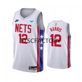 Herren NBA Brooklyn Nets Trikot Joe Harris 12 Nike 2022-23 Classic Edition Weiß Swingman